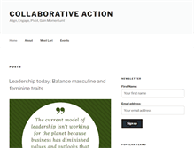 Tablet Screenshot of collaborative-action.com